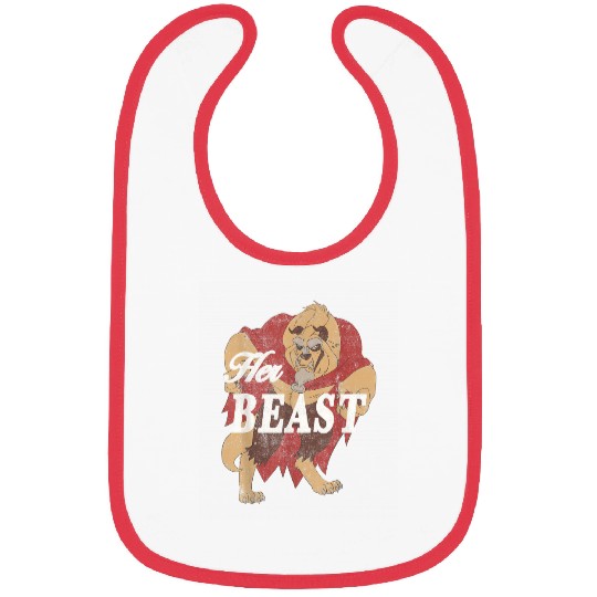 Disney Beauty And The Beast Her Beast Couples Bibs