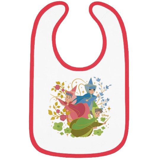 Disney Princess - Sleeping Beauty Flora Fauna Merryweather Bibs