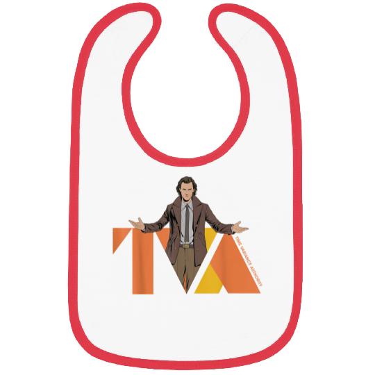 Marvels Studios Loki Season 2 Loki And Tva Logo Disneyss+ Mcu Bibs