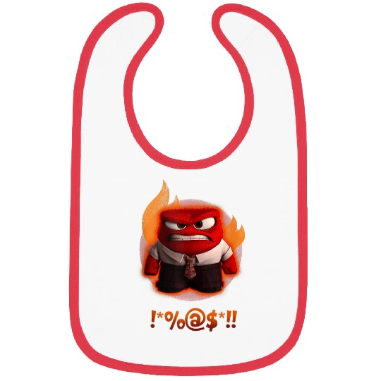 Disneyss Pixars Inside Out Anger Shouting Curses Fiery shots Bibs