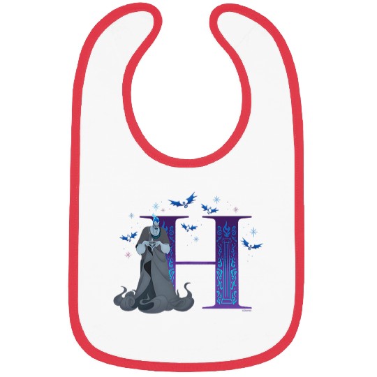 Disneyss Villains Alphabet Monogram Letter H For Hades Bibs