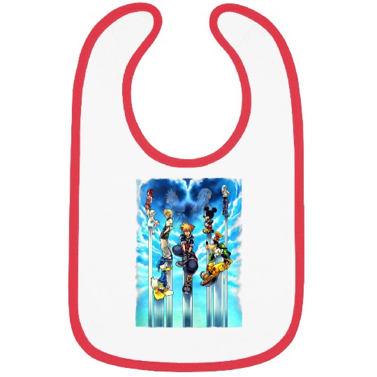 Disneyss Kingdom Hearts Sky Kingdom Group shots Vignette Bibs
