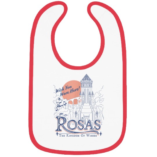 Disneyss Wish Rosas Wish You Were Here Travel Poster Line Art Bibs