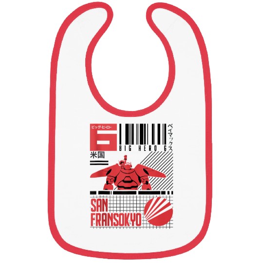 Disneyss Big Hero 6 San Fransokyo Bar Code Poster Bibs