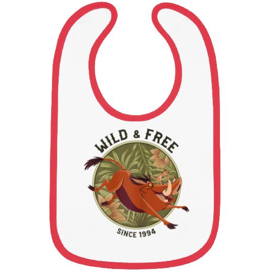 Disneyss The Lion King Timon Pumbaa Wild Free Since 1994 Bibs