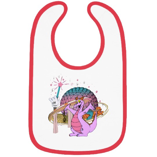 Disney Dragon Figment Bibs Epcot Figment Bibs, Mascot Figment Bibs