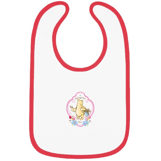 Disneyss Winnie The Pooh A Springstime In Bloom Floral Bibs