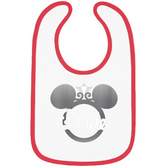 Womens Disney Mickey Mouse Diamond Wedding Engagement Ring Bride Bibs