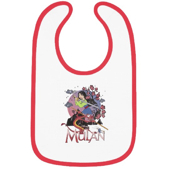 Disney Mulan And Mushu Collage Portrait Logo Bibs