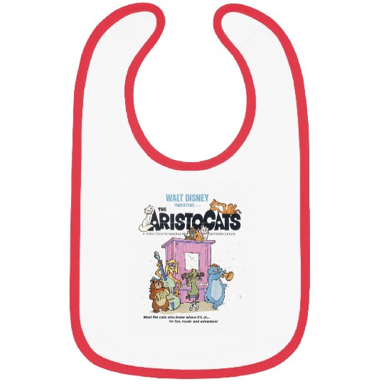 Disney The Aristocats Cats Playing Piano Bibs