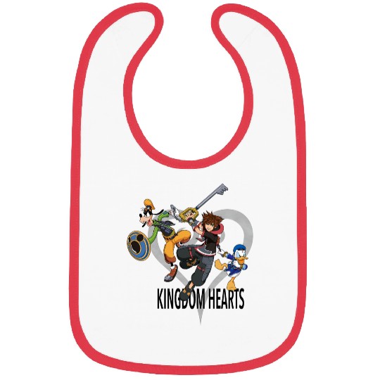 Disney Kingdom Hearts III Sora Donald and Goofy Bibs