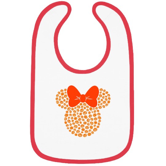 Disney Minnie Mouse Jack-O'-Lanterns Halloween Bibs