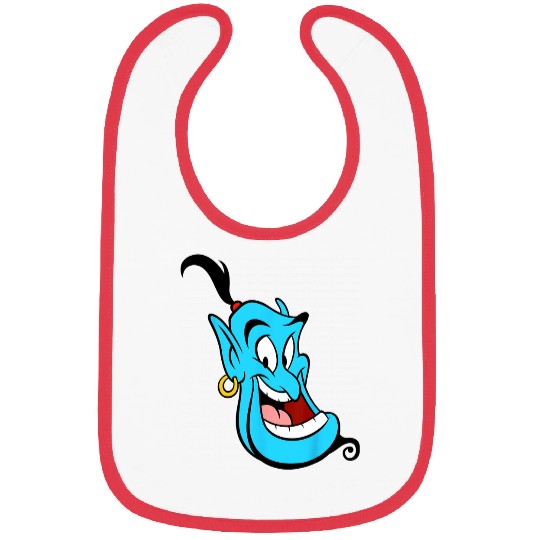 Disney Aladdin Genie Smiling Head Shot Portrait Bibs