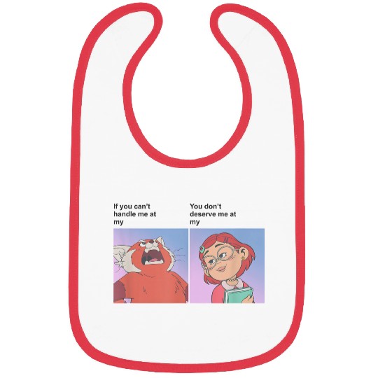 Disneyss Pixars Turning Red Mei Meme Handle Me Bibs