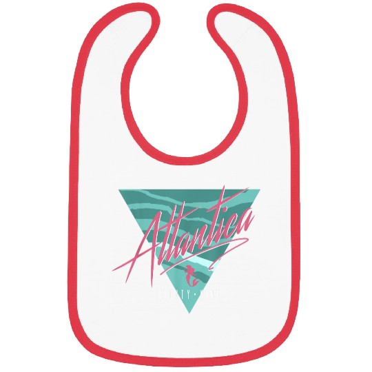 Disneyss Little Mermaid Retro Atlantica Triangle Graphic Tee Bibs