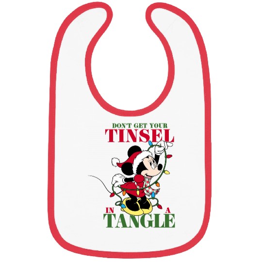 Disney Holiday Minnie Tangled Tinsel Bibs