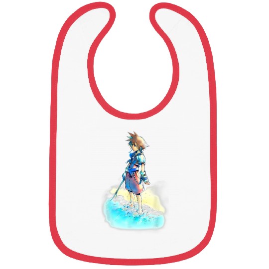 Disney Kingdom Hearts Sora Beach Sketch Bibs