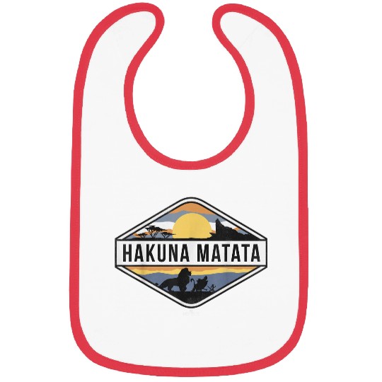 Disneyss Lion King Hakuna Matata Sunset Graphic Bibs