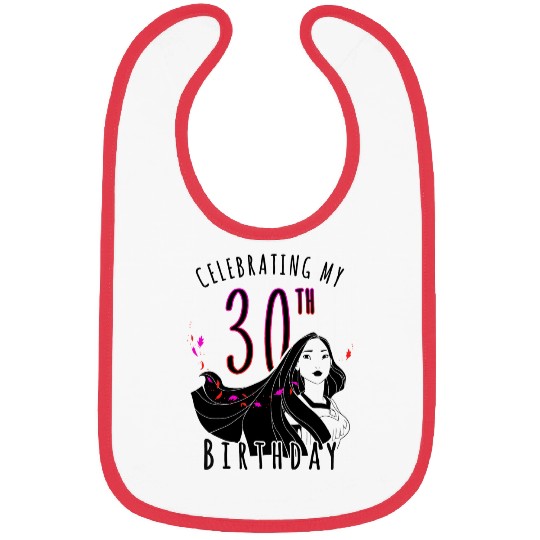 Disney Pocahontas Celebrating My 30th Birthday Sketch Bibs