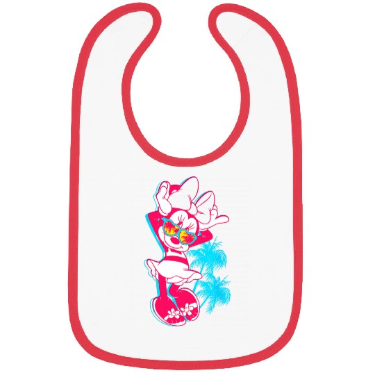 Disney Neon Minnie Mouse Hollywood Bibs