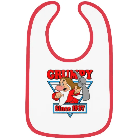 Disney Snow White Grumpy Since 1937 Triangle Graphic Bibs