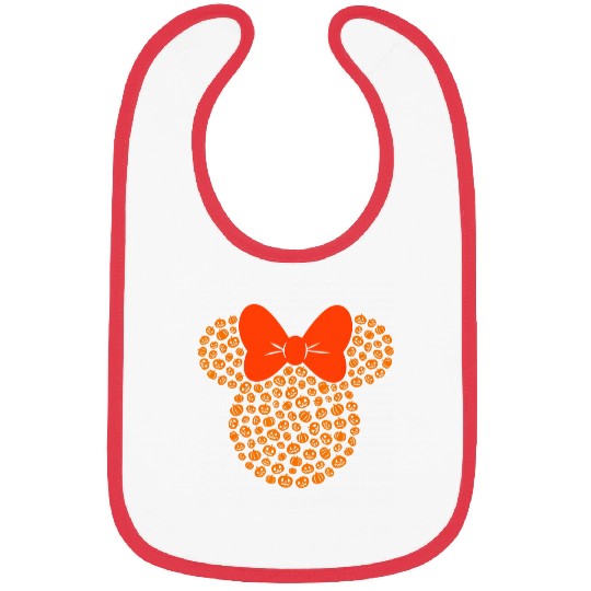 Disney Minnie Mouse Jack-O'-Lanterns Halloween Bibs