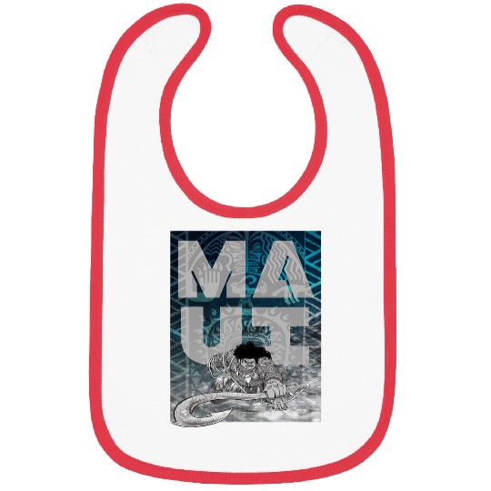 Disney Moana Maui Epic Fish Hook Poster Graphic Bibs