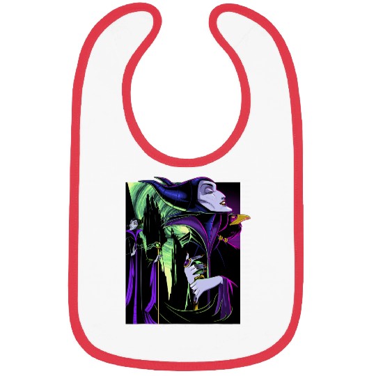 Disney Sleeping Beauty Maleficent Large Side Portrait Bibs