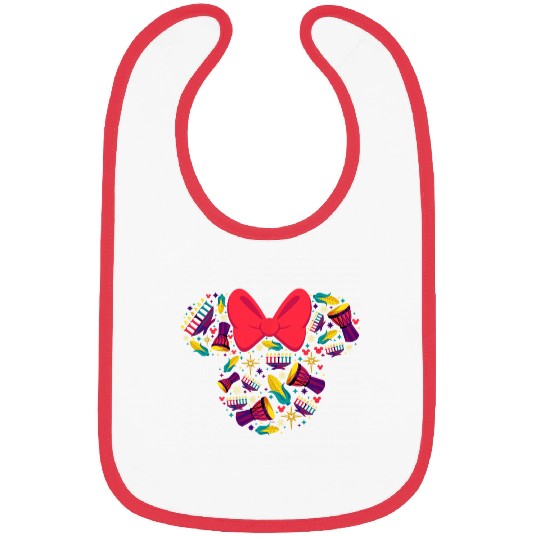 Disney Minnie Mouse Icon Kwanzaa Bibs