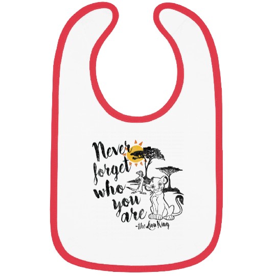 Disney Lion King Simba Never Forget Graphic Bibs
