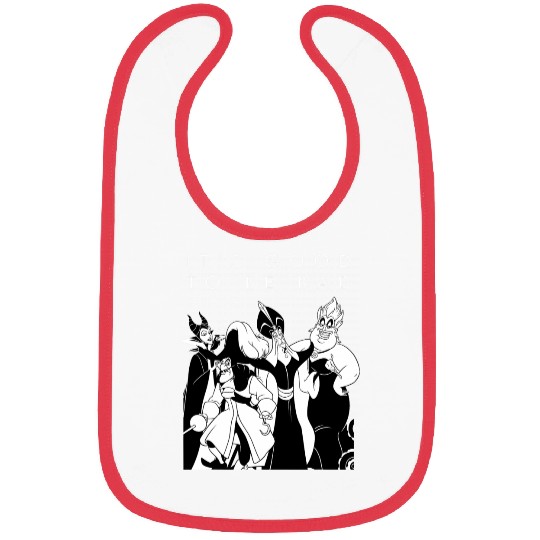 Disney Villains - Maleficent Ursula Jafar Captain Hook Group Bibs