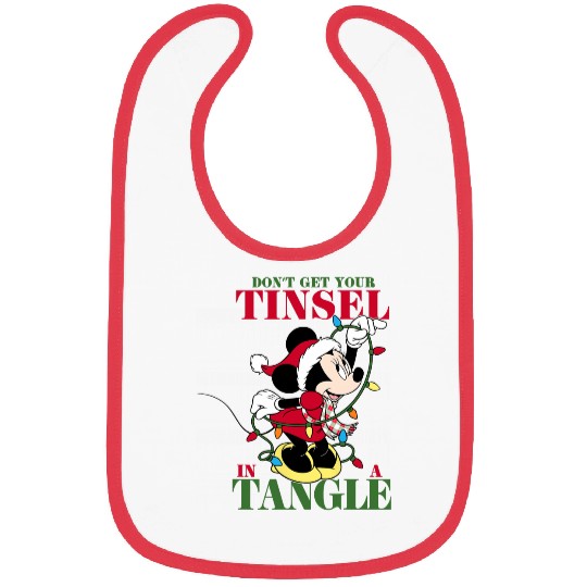 Disney Holiday Minnie Tangled Tinsel Bibs