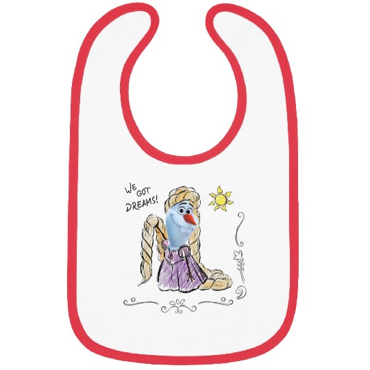 Disney Olaf Presents Rapunzel Costume Sketch Bibs