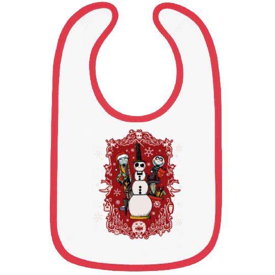 Disney Nightmare Before Christmas Jack Snowman Nutcracker Bibs