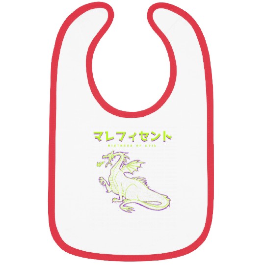 Disney Sleeping Beauty Maleficent Dragon Outline Bibs