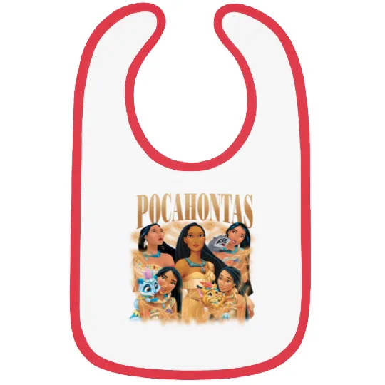 Pocahontas Bootleg Bibs, Retro Disney Princess Bibs