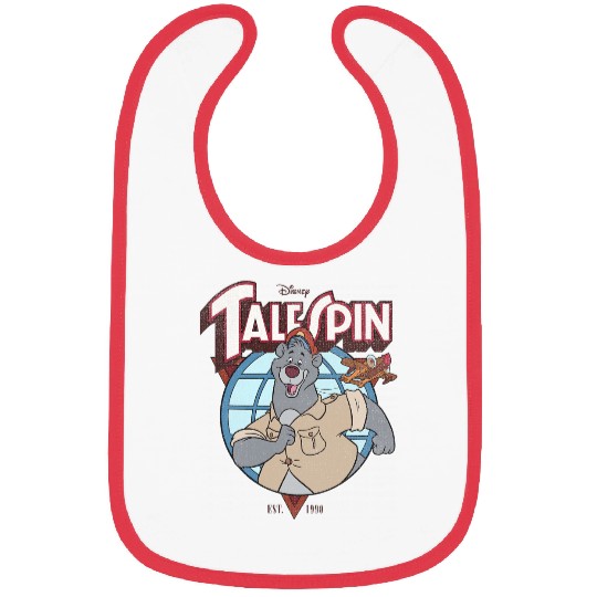 Disney TaleSpin Baloo Logo Bibs