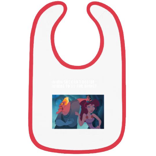 Disney Villains Valentine's Day Hades & Megara Dinner Panel Bibs