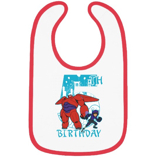 Disney Big Hero 6 Baymax Hiro 5th Birthday Graphic Bibs