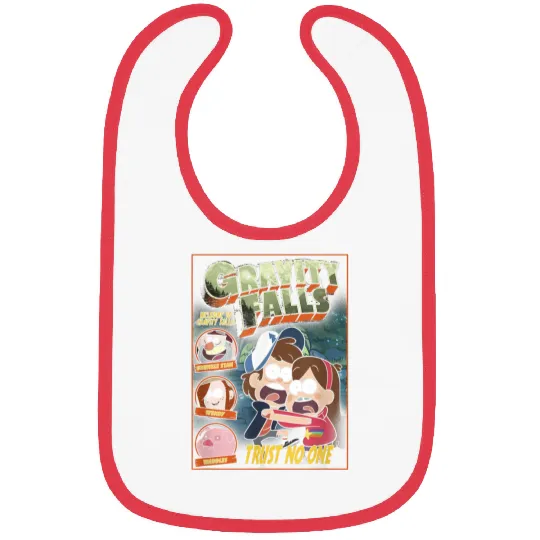 Disneyss Gravity Falls Trust No One Scared Dipper Mabel Bibs