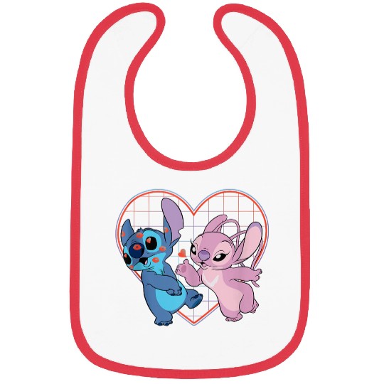 Disneyss Lilo And Stitch Angel Heart Kissses Bibs