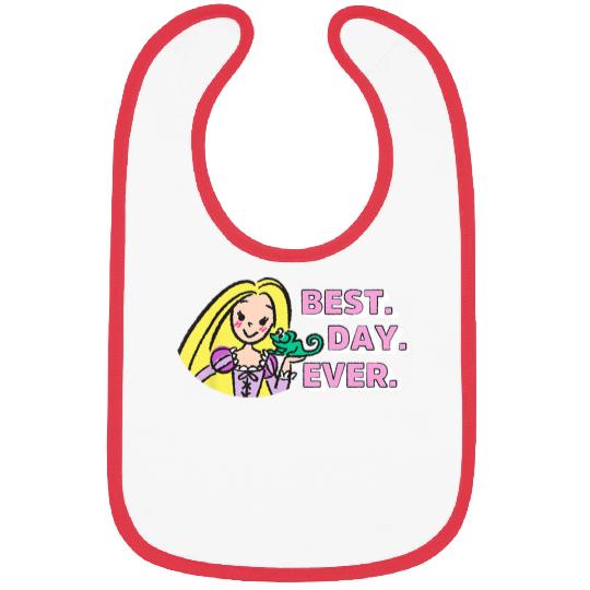 Disneyss Tangled Rapunzel Pascal Drawing Best Day Ever Logo Bibs