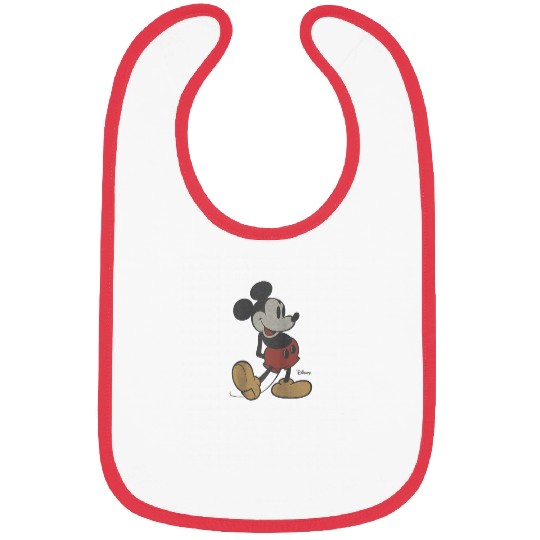 Disney Classic Mickey Mouse Pose Raglan Baseball Bibs