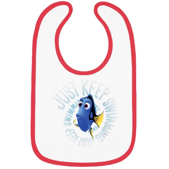 Disneyss Pixars Finding Dory Just Keep Swimming Big Chest Logo Bibs