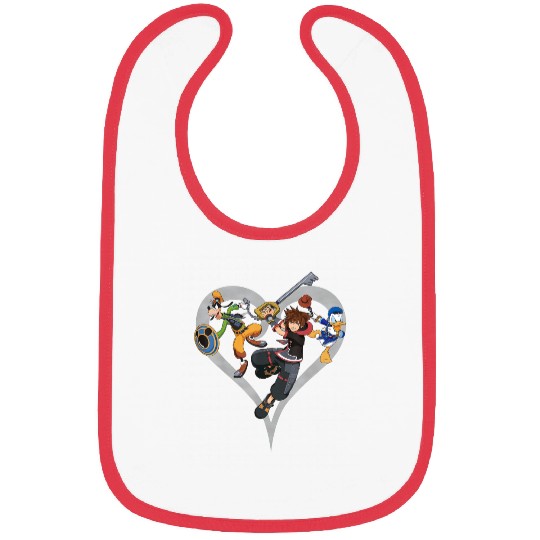 Disney Kingdom Hearts Sora Donald Goofy Action P Bibs