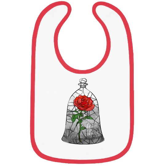 Disneyss Beauty And The Beast Stained Glass Enchanted Rose Bibs