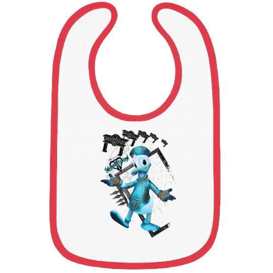 Disneyss Kingdom Hearts Danald Duck Tron Crossover Portrait Bibs