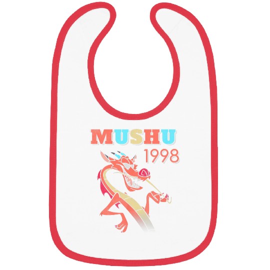 Disney Mulan Mushu 1998 Cool Dragon Bibs