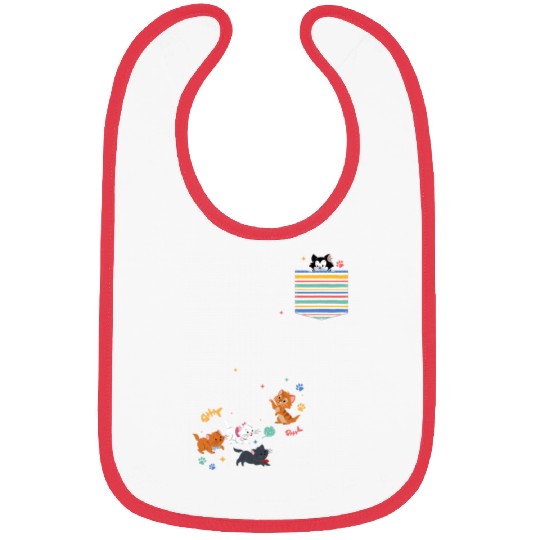 Disney The Aristocats Movie Kittens Pocket Bibs