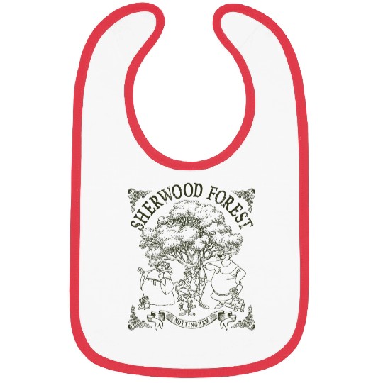 Disney Robin Hood Sherwood Forest  Group Shot Logo Bibs